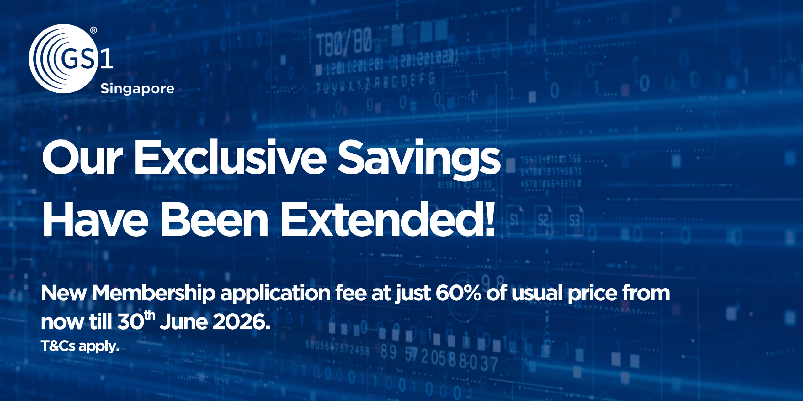 GS1 Singapore Membership promo till June 2026
