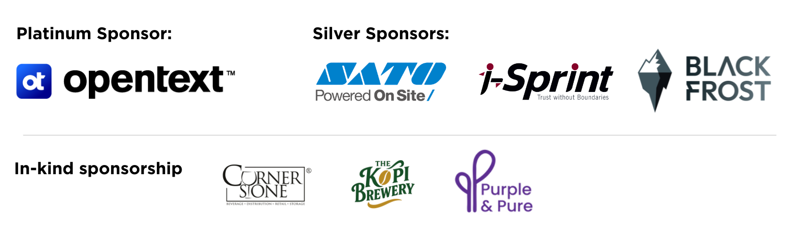 GS1 Singapore Forum 2026 Sponsors