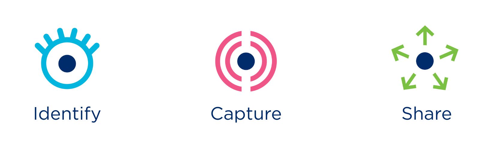 Identify Capture Share logos