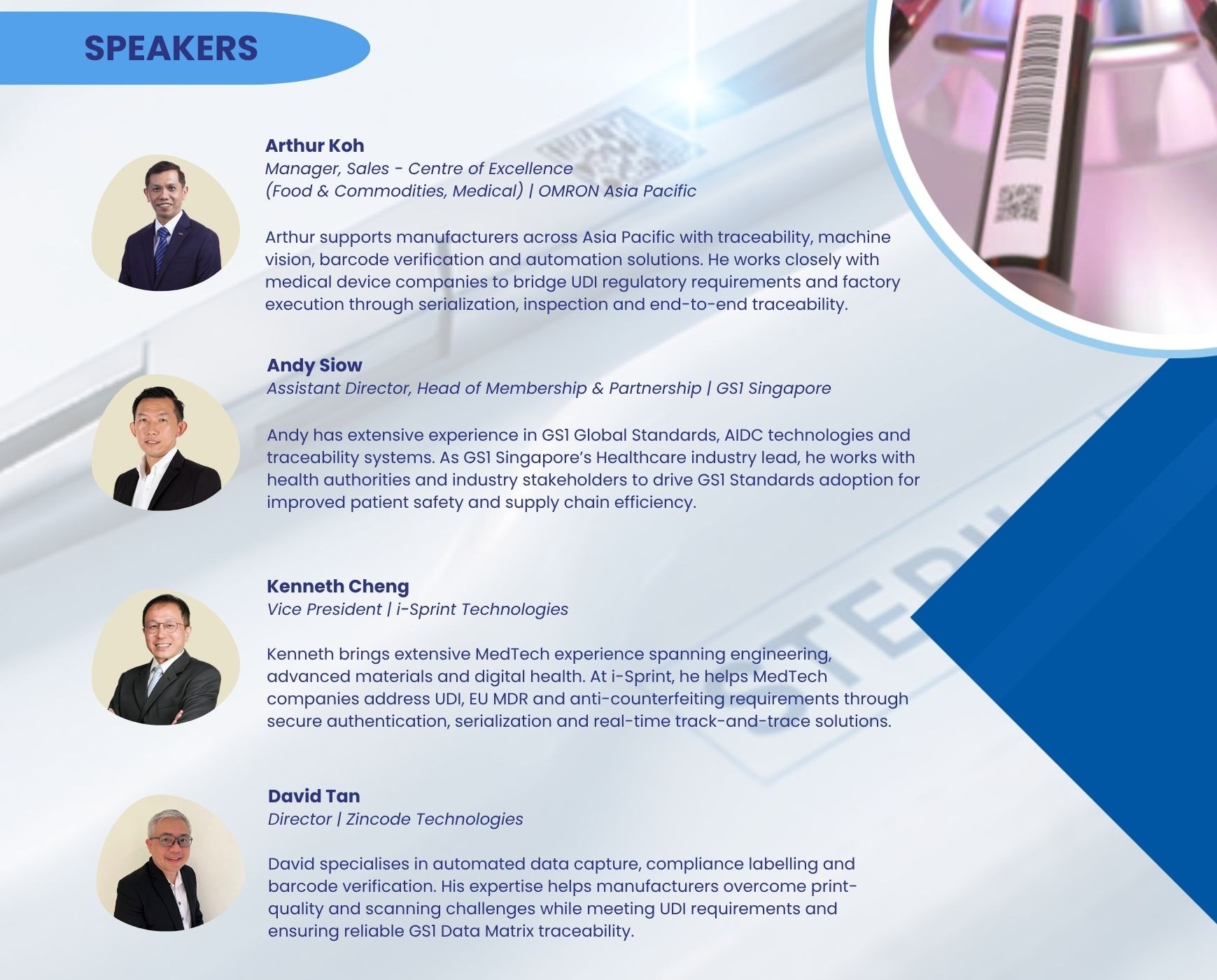UDI Workshop Speakers